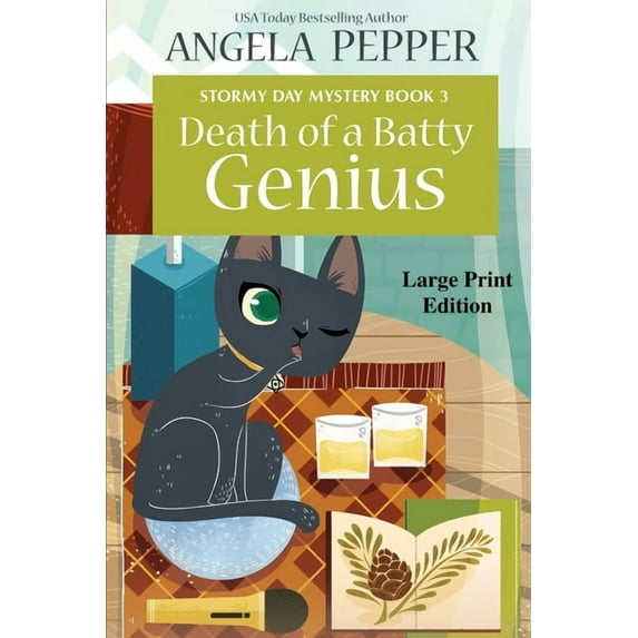 Stormy Day Mystery Death of a Batty Genius - Large Print, Book 3, (Paperback)