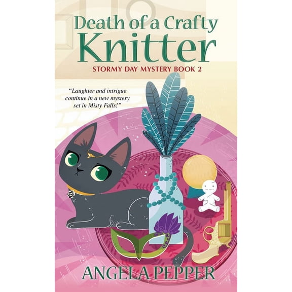 Stormy Day Mystery Death of a Crafty Knitter, Book 2, (Paperback)