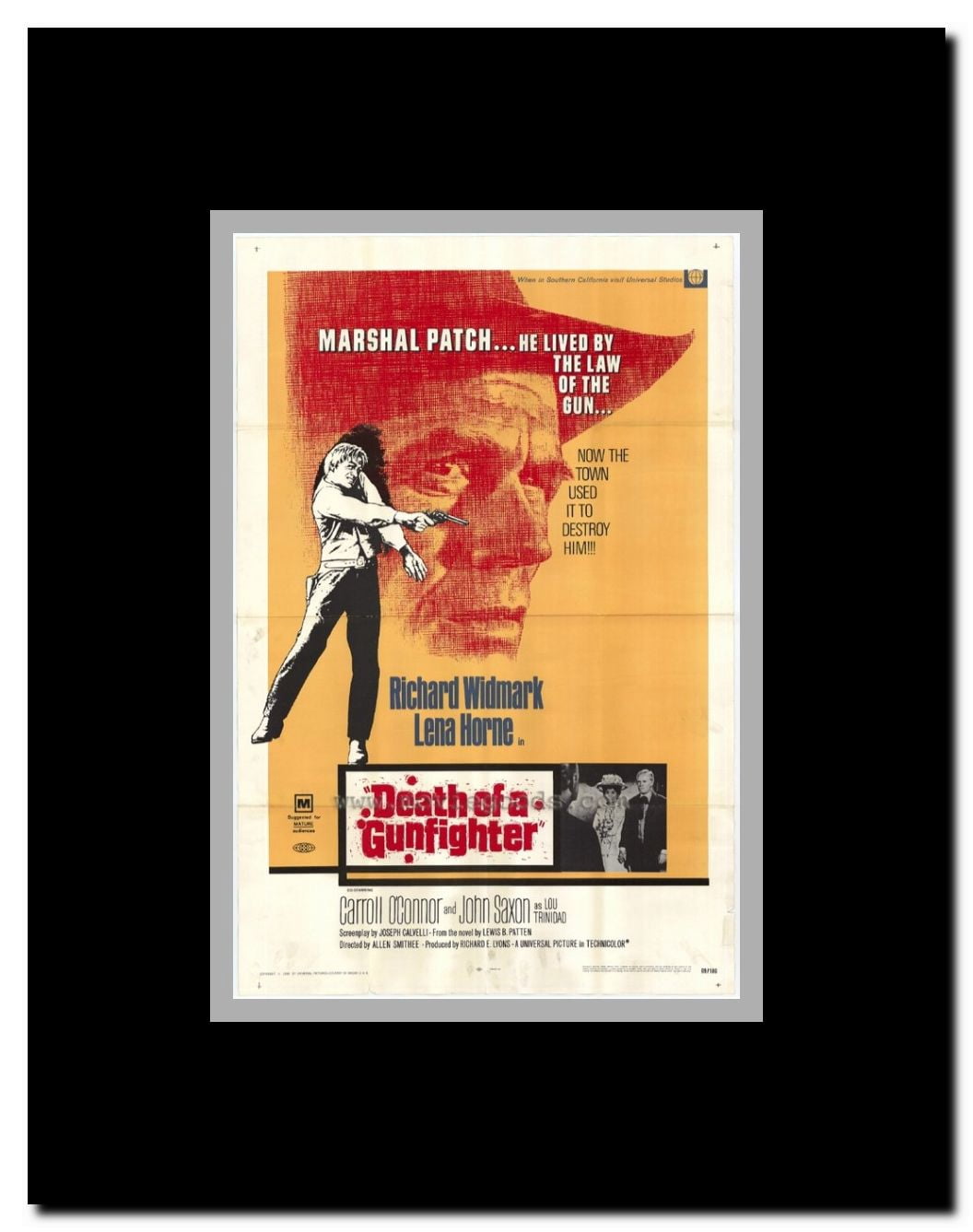 Death of a Gunfighter Framed Movie Poster