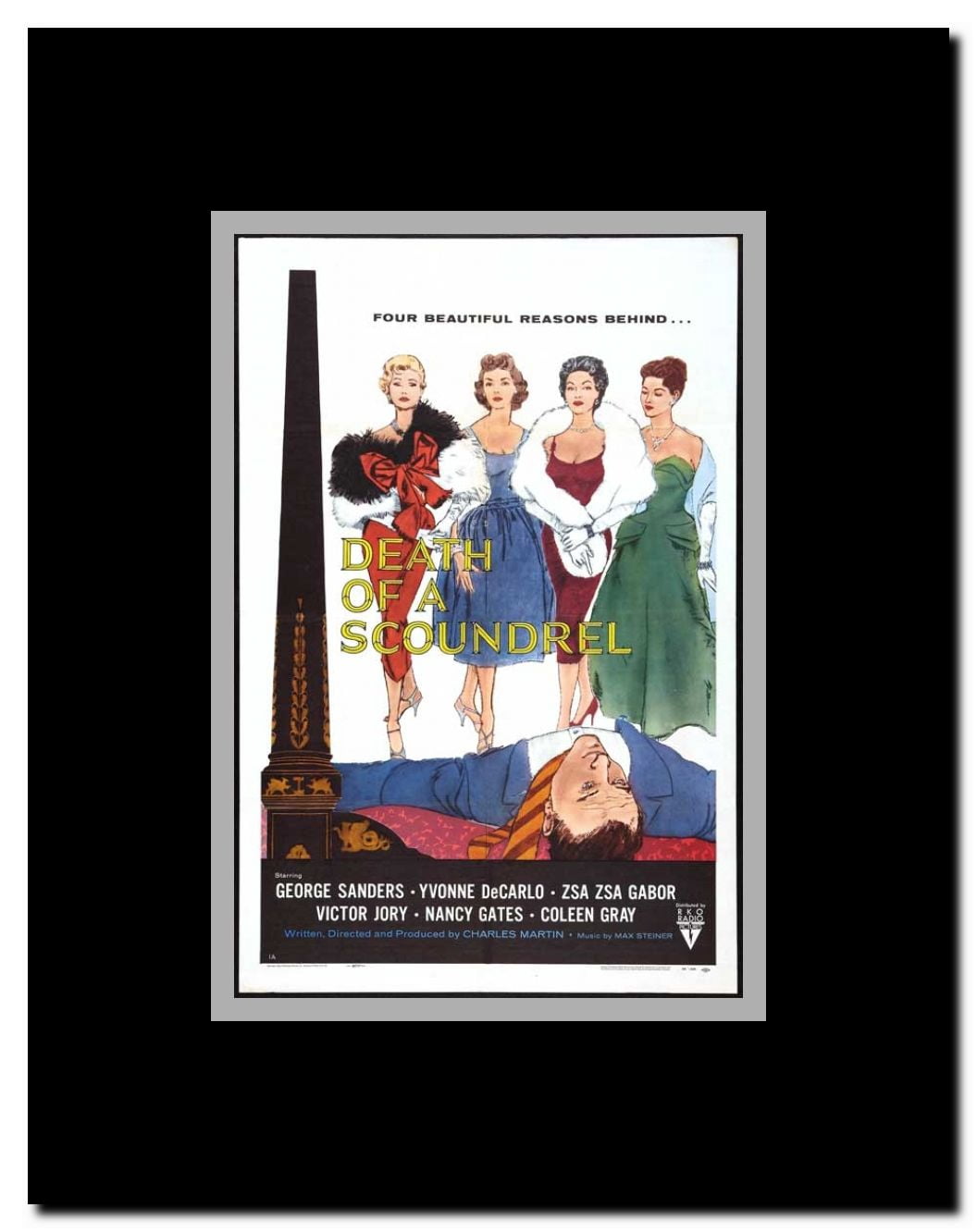 Death of a Scoundrel Framed Movie Poster