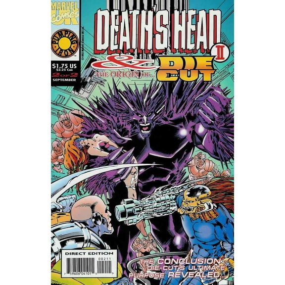 Death's Head II And the Origin of Die-Cut #2 VF ; Marvel UK Comic Book