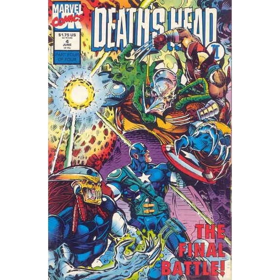 Death's Head II (Vol. 1) #4 VF ; Marvel UK Comic Book