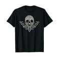 thumbnail image 1 of Death's Head Moth Design Distressed Skull, Halloween T-Shirt, 1 of 5