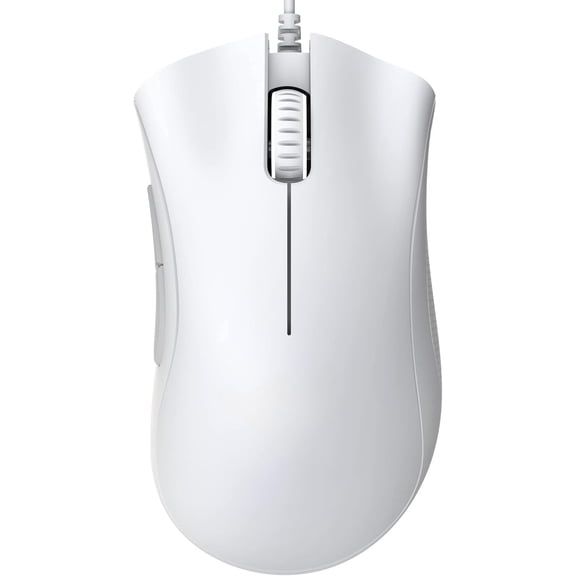 DeathAdder Essential Gaming Mouse: 6400 DPI Optical Sensor - 5 Programmable Buttons - Mechanical Switches - Rubber Side Grips - Classic Black