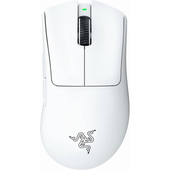 DeathAdder V3 Pro Wireless Gaming Mouse: 64g Lightweight Ergonomic - 30K DPI Optical Sensor Gen-3 Switches 8 Programmable Controls Up to 90 Hr Battery White