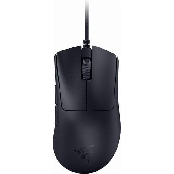 DeathAdder V3 Wired Gaming Mouse: 59g Ultra Lightweight - Focus Pro 30K Optical Sensor - Fast Switches Gen-3-8K Hz HyperPolling-6 Programmable Buttons -Ergonomic -Speedflex Cable- Black