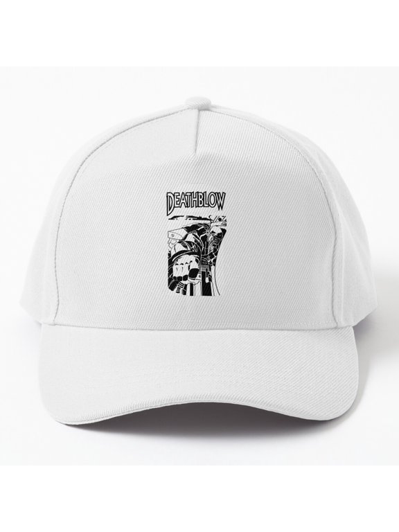 Deathblow Baseball Hat, Dark Action Character Statement Graphic Design, Classic Everyday Cap