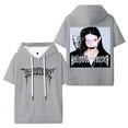 thumbnail image 1 of DeathbyRomy 2025 Tour Hooded Tshirt Fashion Hoody Short Sleeve Casual Pullover Tee, 1 of 2