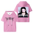 thumbnail image 1 of DeathbyRomy 2025 Tour Hooded Tshirt Fashion Hoody Short Sleeve Casual Pullover Tee, 1 of 2