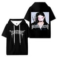 thumbnail image 1 of DeathbyRomy 2025 Tour Hooded Tshirt Fashion Hoody Short Sleeve Casual Pullover Tee, 1 of 2