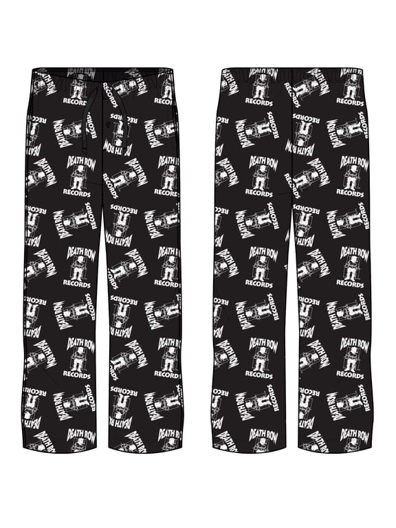 Deathrow Records Logo Toss Adult Sleep Lounge Pants