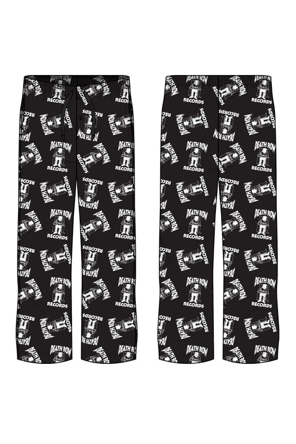 Deathrow Records Logo Toss Adult Sleep Lounge Pants