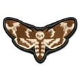 thumbnail image 1 of Deaths Head Hawkmoth Creepy Insect Applique Multi-Color Embroidered Iron-On Patch - 3 Inch Medium, 1 of 5