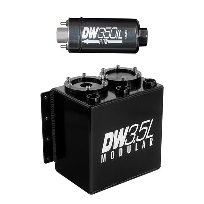 DeatschWerks 6-351-35ST 3.5 Liter Modular Surge Tank with 1 DW350IL In ...