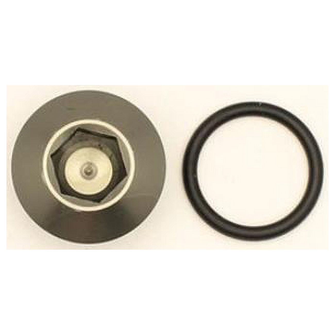 DeatschWerks 8AN ORB Male Plug Low Profile Internal Allen/Hex (Incl O-Ring) Anodized Matte Black