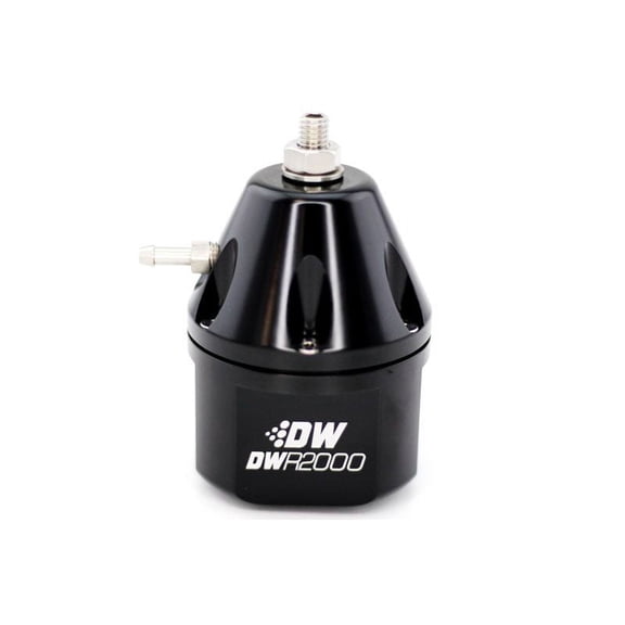 DeatschWerks DWR2000 Universal Adjustable Fuel Pressure Regulator e85 - Black