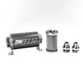 thumbnail image 1 of DeatschWerks Stainless Steel 8AN 5 Micron Universal Inline Fuel Filter Housing Kit (110mm), 1 of 1