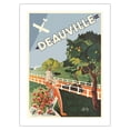 thumbnail image 1 of Deauville France - Queen of the Normandy Beaches - Vintage Travel Poster by Jean Don c.1925 - Bamboo Fine Art 290gsm Paper Print (Unframed) 24x32in, 1 of 4