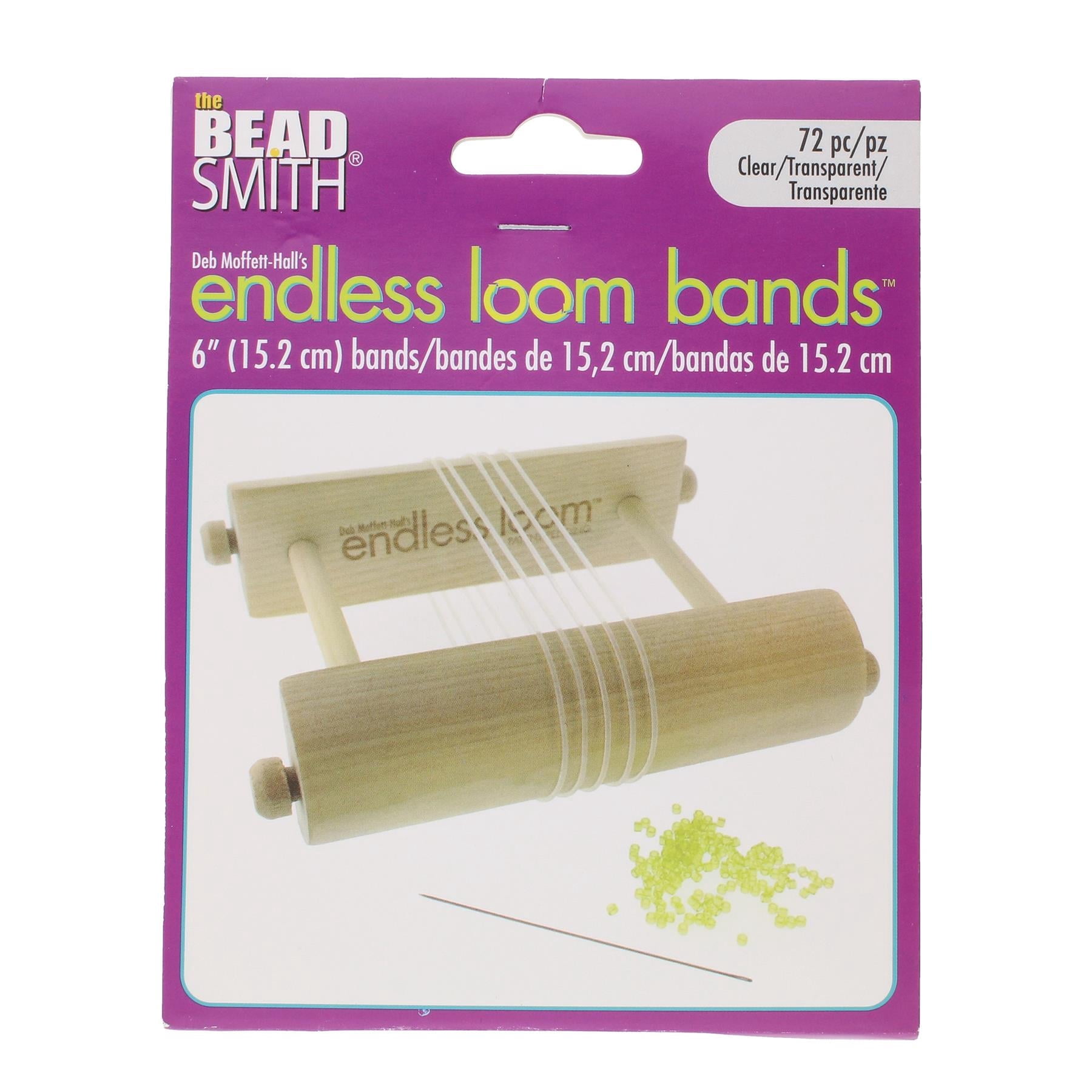 Deb Moffett-Hall’s Endless Loom Bands, 6 Inches Diameter, Pack of 72 Pieces, Black Color, Use with The Endless Loom