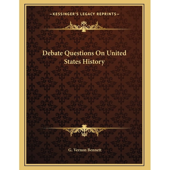 Debate Questions On United States History (Paperback)