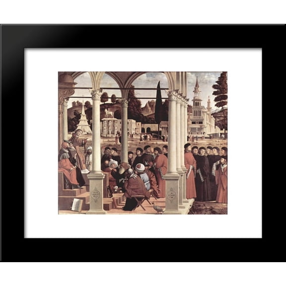 Debate of St. Stephen 20x24 Framed Art Print by Vittore Carpaccio