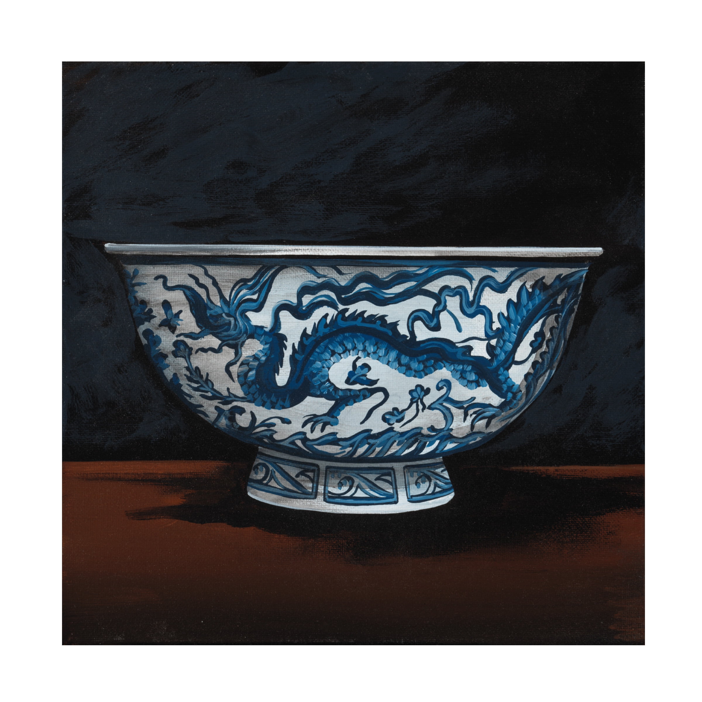 Debbi Wetzel 'Dragon Bowl' Canvas Art