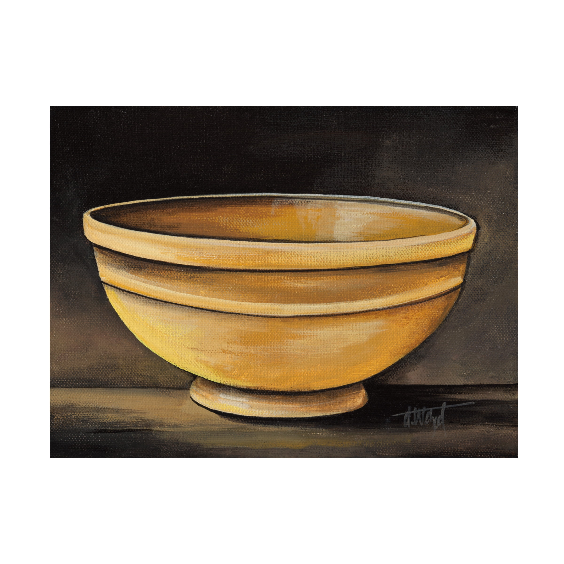 Debbi Wetzel 'Yellow Bowl' Canvas Art