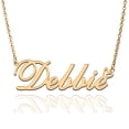 thumbnail image 1 of Debbie Custom Name Necklace Customized Personalized Plated Name Necklace for Mother Daughter Friendship Women Valentine's Day Christmas Birthday New Year Gold, 1 of 7