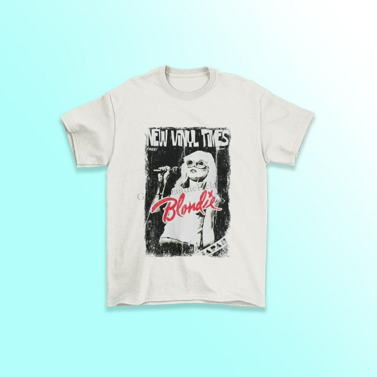 Debbie Harry Blondie New Vinyl Times Vintage Retro Style Unisex T Shirt Blondie Shirt unisex soft style t shirt graphic tees cheap Walmart
