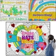 thumbnail image 1 of Debbie Lynn Inspirational Quotes Coloring Poster 24x18 Inch 3-Pack [Erase, Words Heal, Kindness], 1 of 4