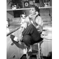 thumbnail image 1 of Debbie Reynolds Siting and Answering Telephone Photo Print (8 x 10), 1 of 1