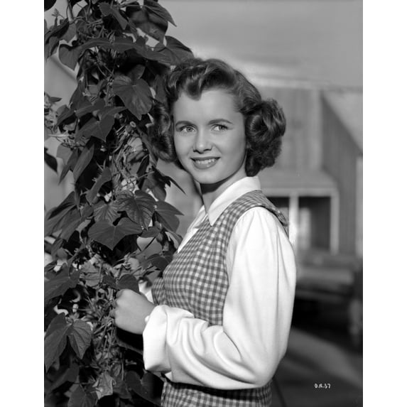 Debbie Reynolds on a Checkered Top and smiling Photo Print (24 x 30)