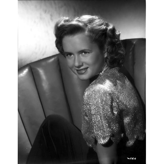 Debbie Reynolds on a Shiny Top and sitting Photo Print (24 x 30)