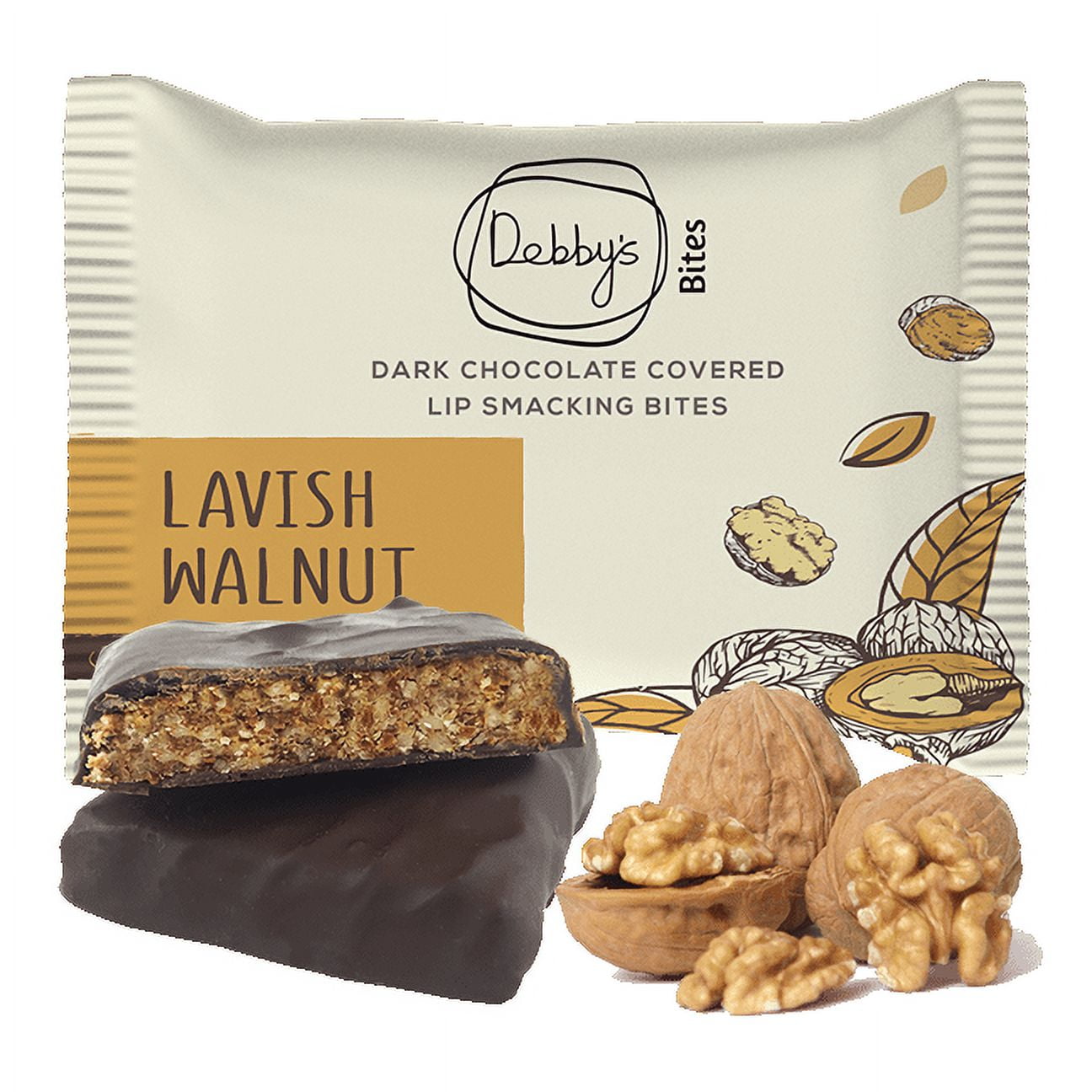 Debby's Dark Chocolate Lavish Walnut Bites