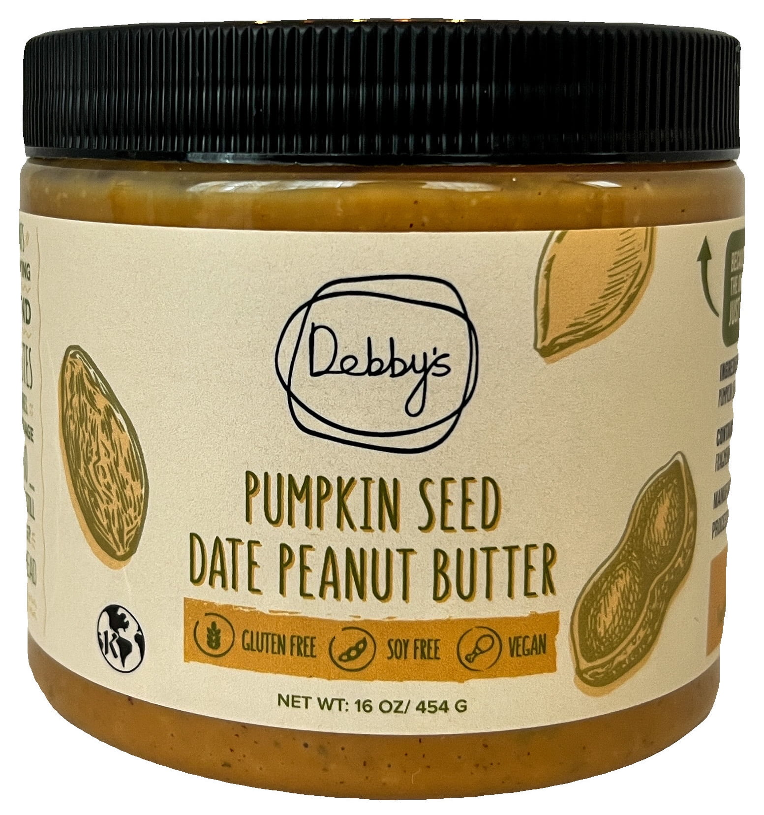 Debby's Date Sweetened, Pumpkin Seed, Gluten Free, No Added Sugar