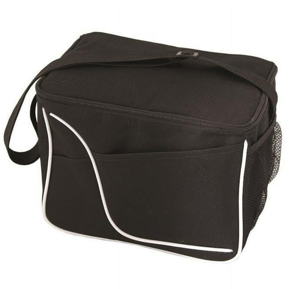 Debco CB5032 Amber Cooler Bag with Holds Six Cans - Black with White Accents