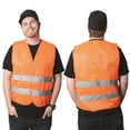 thumbnail image 1 of Debco  High-Viz Large Safety Vest Reflective Orange, 1 of 1