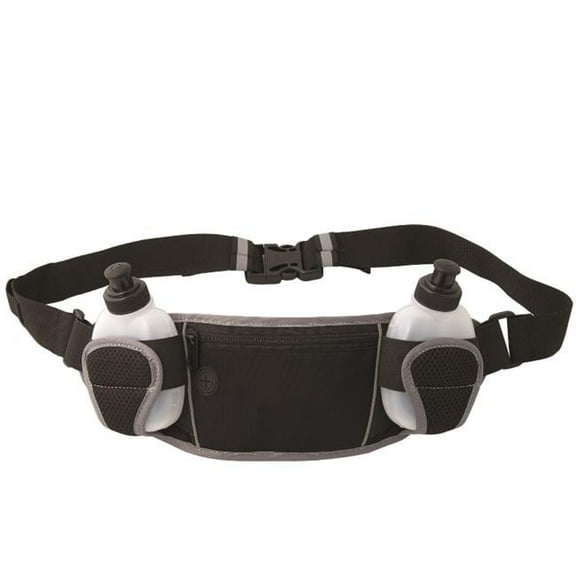 Debco N6453 Thirst Breaker Two Bottle Waist Pack - Black / Grey