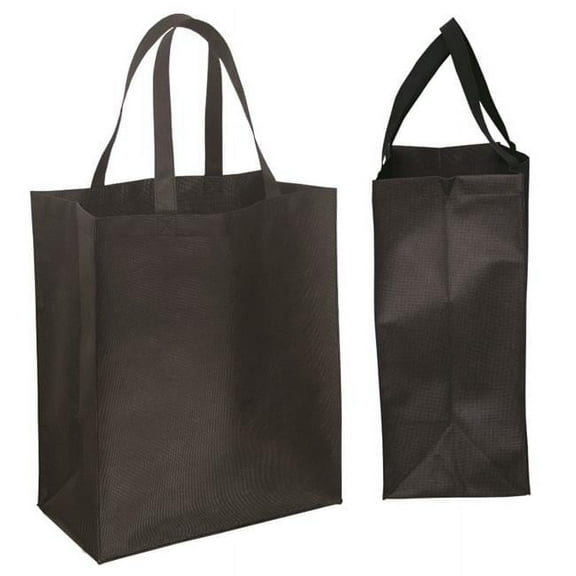 Debco NW7048 Non Woven Jumbo Grocery Tote - Black