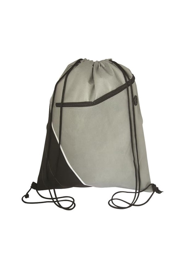 NW9168 Trailwood Non Woven Drawstring Cinch - Grey