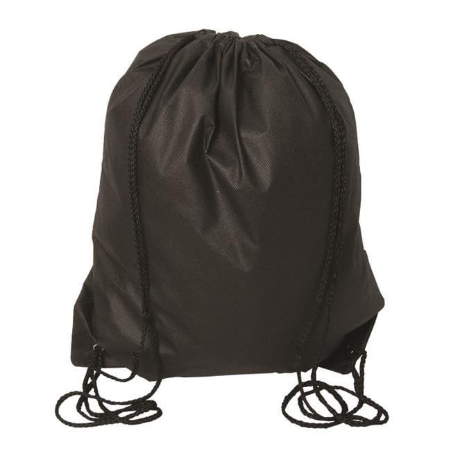 Debco Drawstring Backpack Debco NW9190 Urban Adventurer Non Woven Drawstring Backpack - Black ...