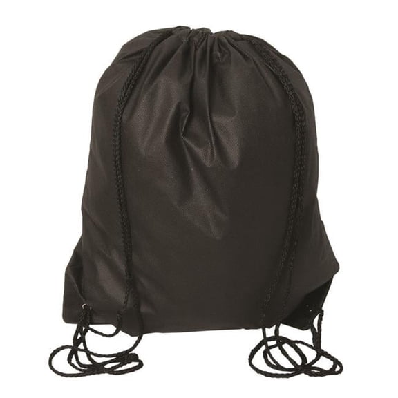 Debco NW9190 Urban Adventurer Non Woven Drawstring Backpack - Black