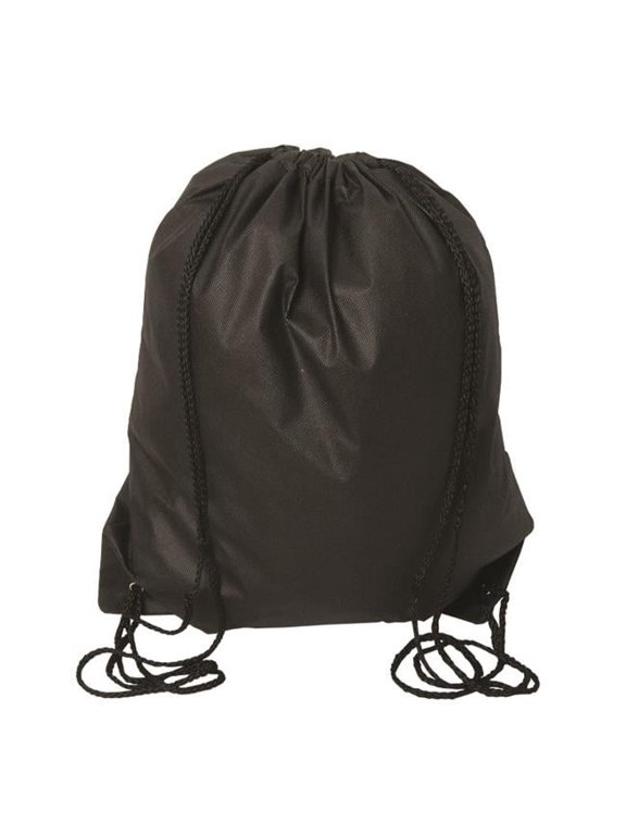 NW9190 Urban Adventurer Non Woven Drawstring Backpack - Black