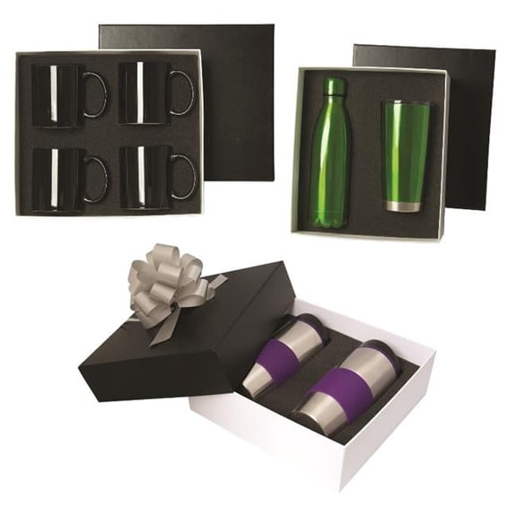 Debco PK7000 Black Label by Design for Drinkware Gift Box - Black / White
