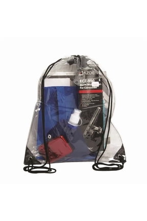 Debco Drawstring Backpack Clear Drawstring Bags for School and Sports