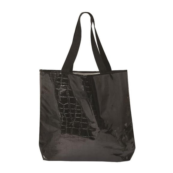 Debco TO8740 Double Trouble Tote Bag - Black / Clear - 12 Pack