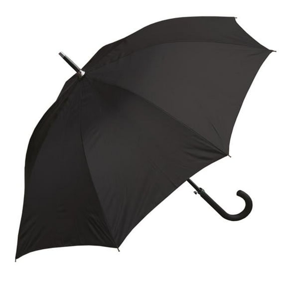 Debco UE517 Executive Umbrella with Curved Plastic Handle Black