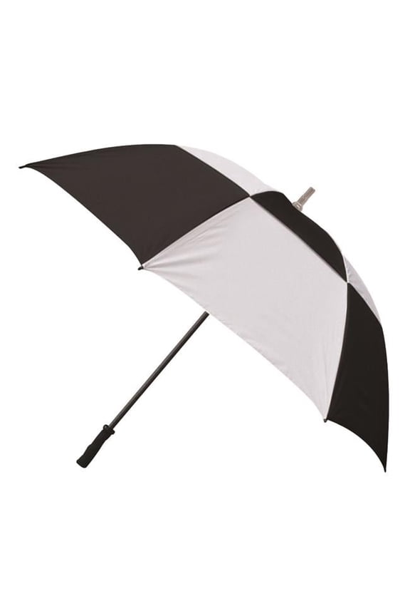 UG709 30 in. Golf Umbrella Black  White Checkered