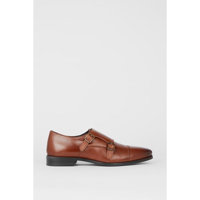 Debenhams Mens Kiln Leather Double Monk Strap Casual Shoes