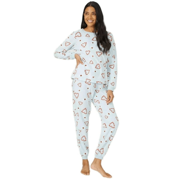 Debenhams Womens Candy Cane Fleece Pajama Set Walmart